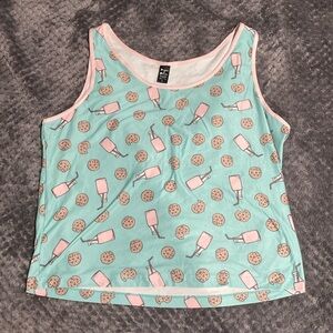 Milk and cookie PJ top